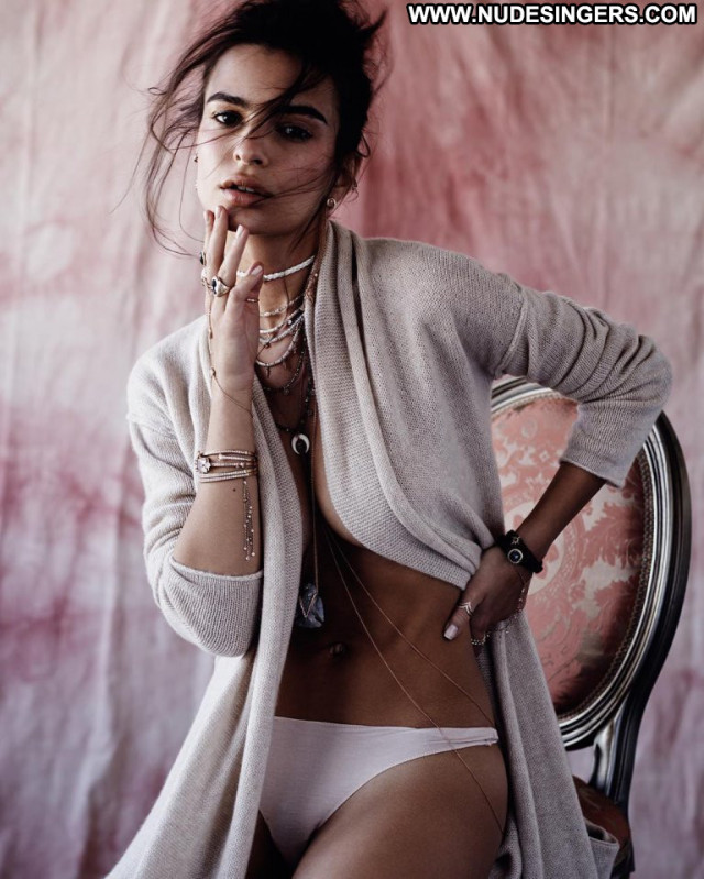 Emily Ratajkowski Topless Photoshoot Posing Hot Celebrity Photoshoot