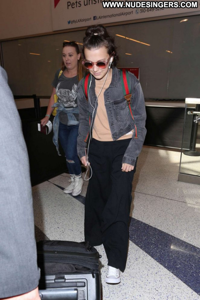 Millie Bobby Brown Lax Airport Lax Airport Celebrity Angel Babe