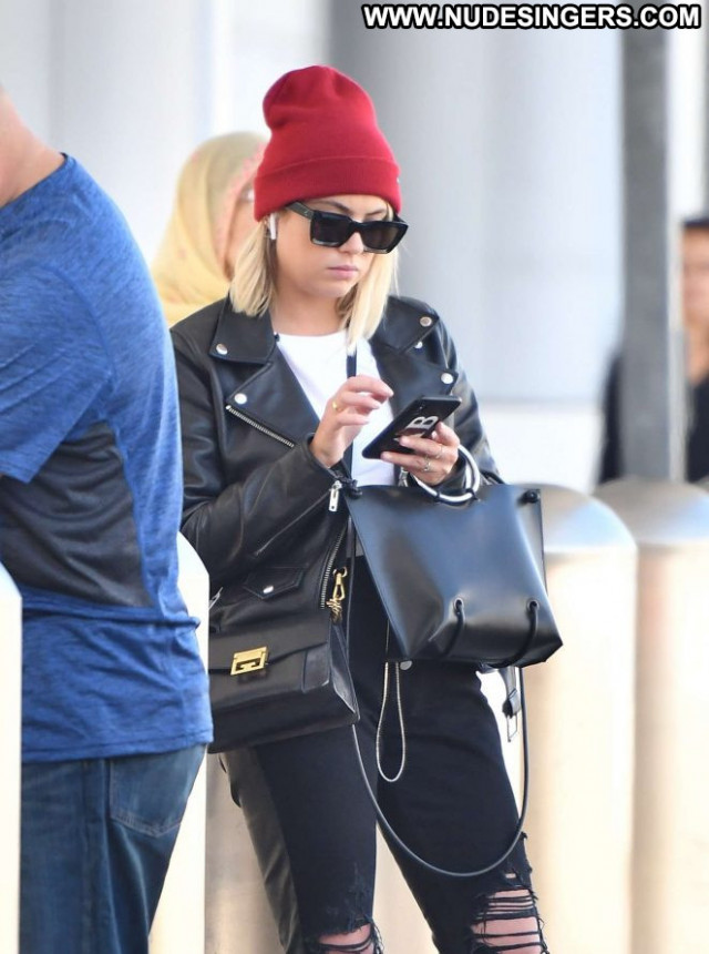 Ashley Benson Lax Airport Paparazzi Beautiful Angel Car Celebrity